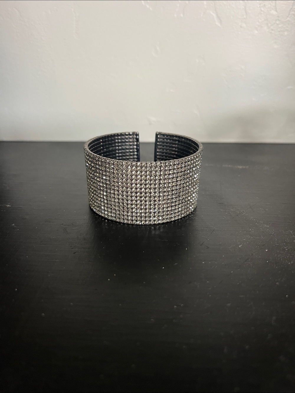 Crystal Pavé Wide Cuff
